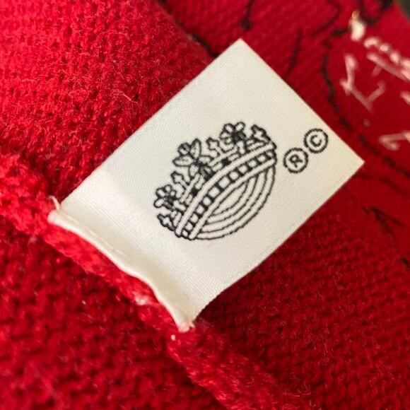 Ice Skating Penguins M Sweater Zip Front Ugly Christmas Sweater CARLY ST. CLAIRE - Picture 10 of 13